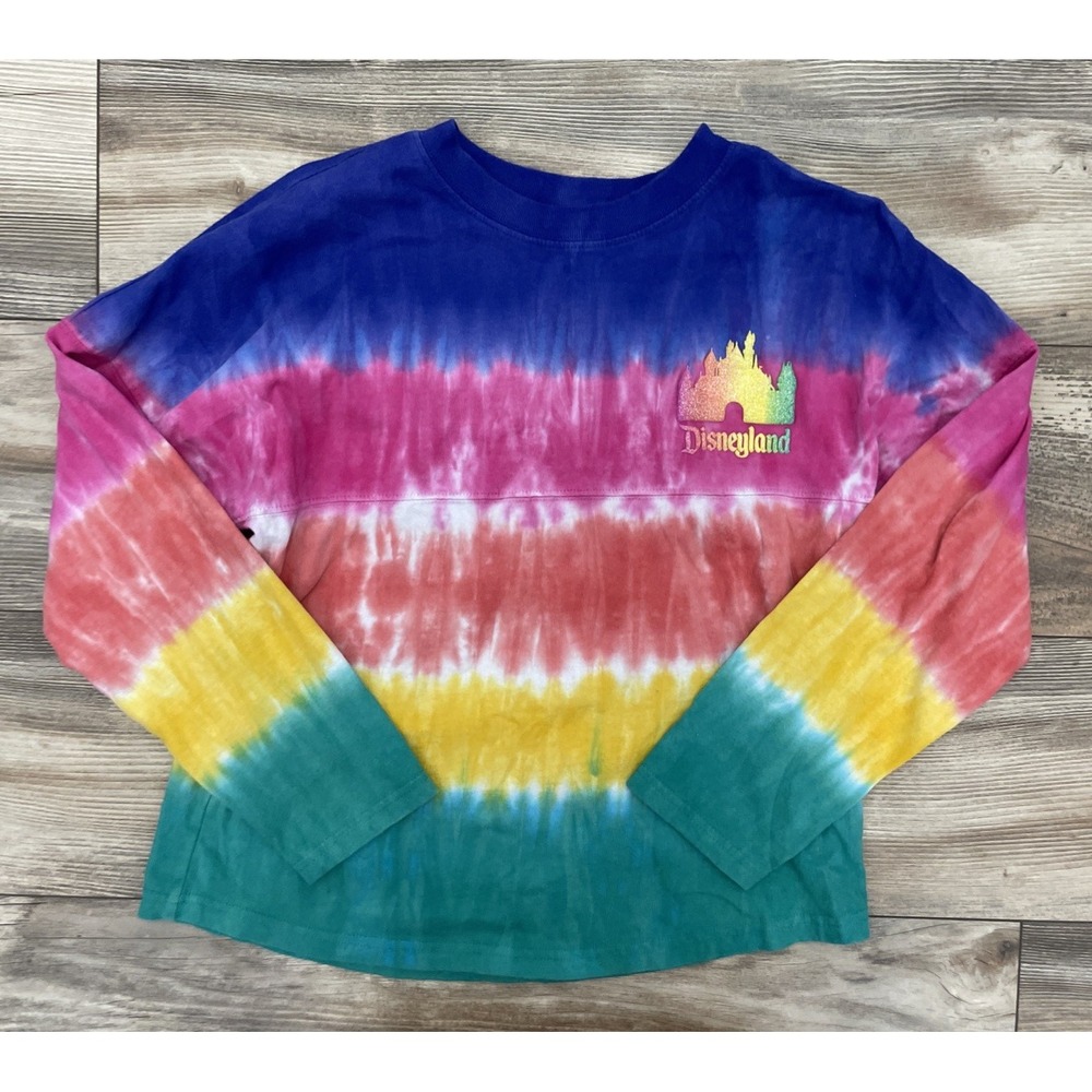 Disney Girl Shirt XL Multicolor Spirit Jersey Tie Dye Disneyland Resort Logo